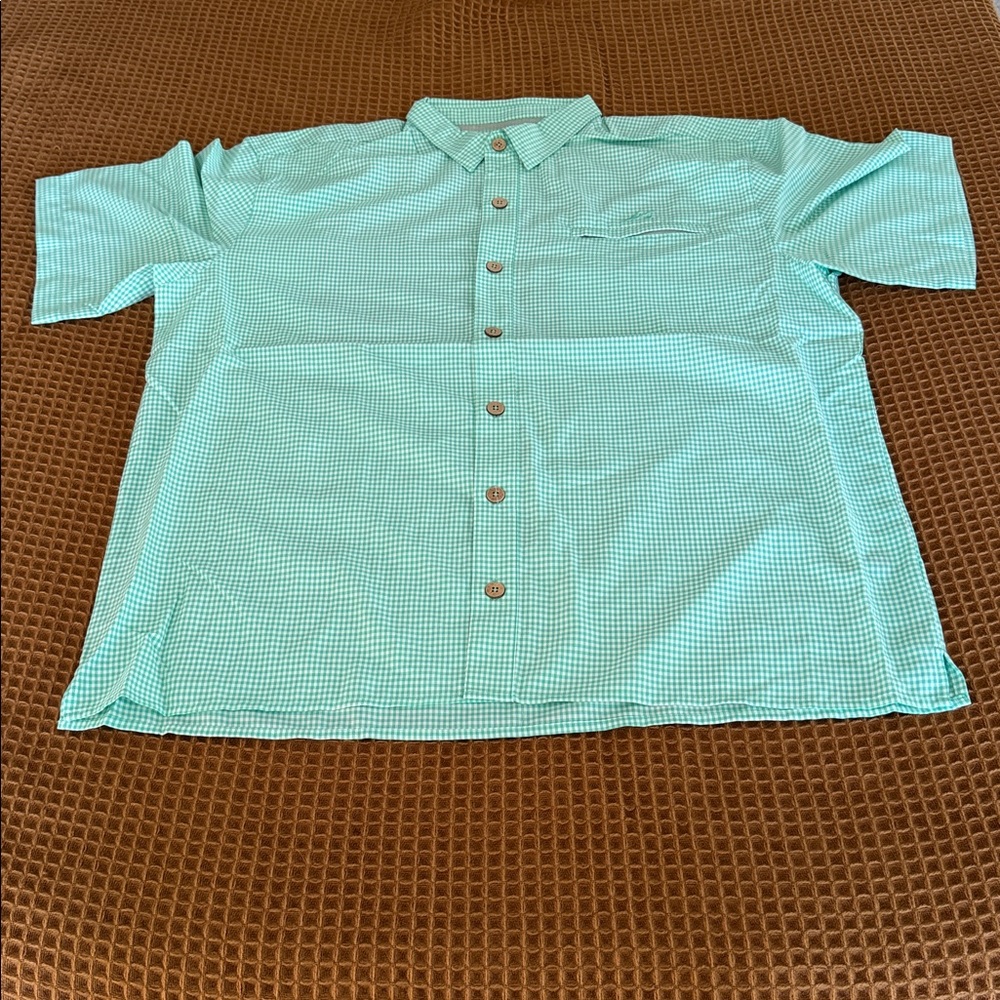 Mojo Sportswear Company Mint Green Button Down Short Sleeve Shirt Men’s X Large - Picture 4 of 10